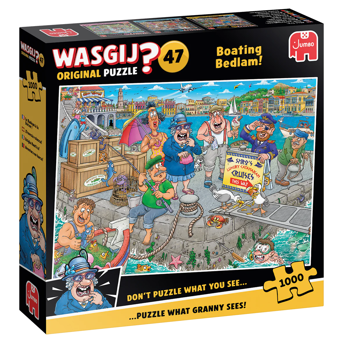 Wasgij Original 47: Boating Bedlam! – 1000 Piece Jigsaw Puzzle (Wasgij)