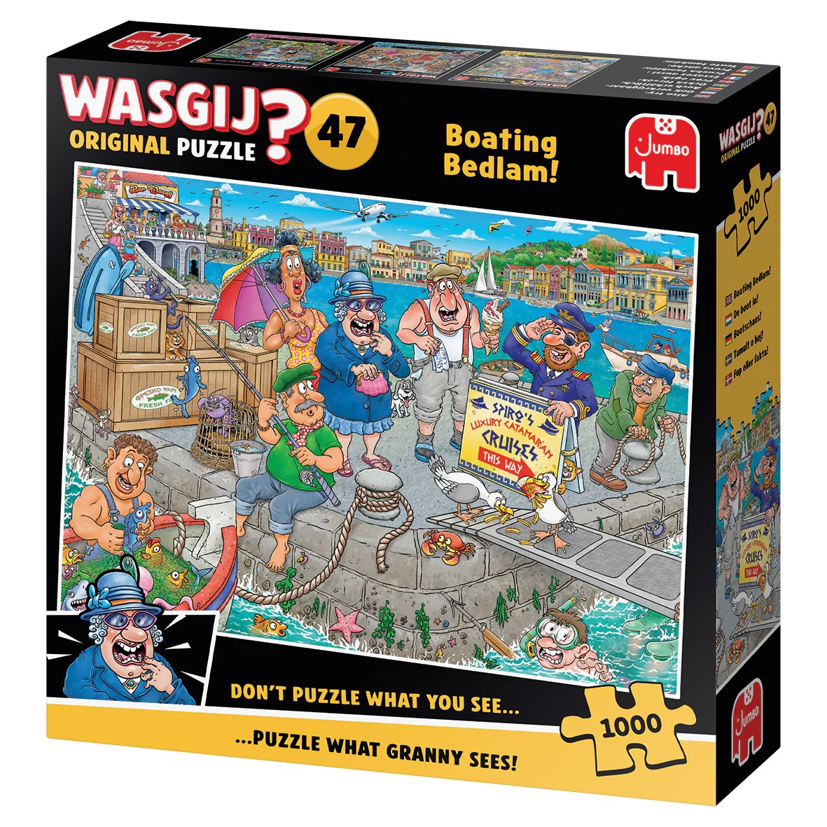 Wasgij Original 47: Boating Bedlam! – 1000 Piece Jigsaw Puzzle (Wasgij)