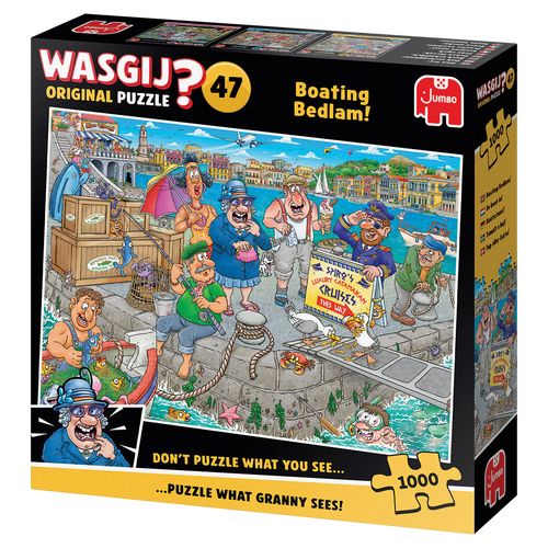 Wasgij Original 47: Boating Bedlam! – 1000 Piece Jigsaw Puzzle (Wasgij) - Image 2