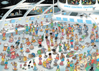 Artwork: Give us space & All dressed up by Jan van Haasteren - 2x1000 Piece Jigsaw Puzzle (Jumbo)