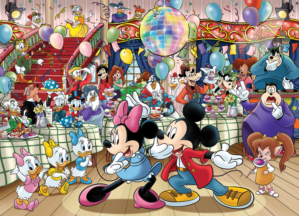 Artwork: Wasgij Original: Disney Mickey's Party – 1000 Piece Jigsaw Puzzle (Wasgij)