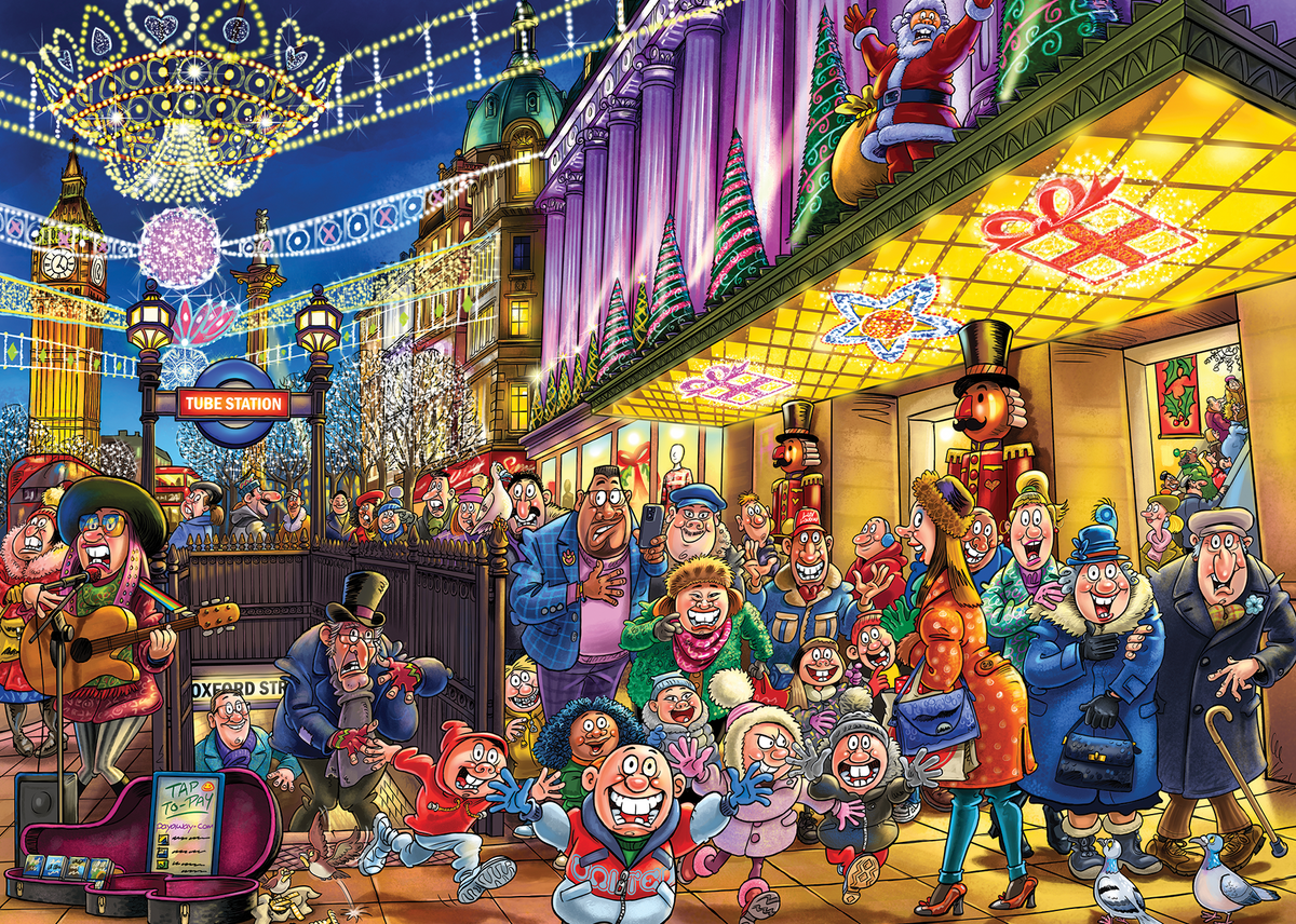 Artwork: Wasgij Christmas 20: Spirits of Christmas! – 1000 Piece Jigsaw Puzzle (Wasgij)