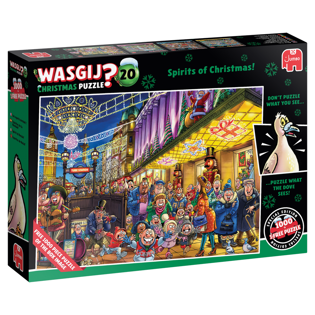 Box, turned left: Wasgij Christmas 20: Spirits of Christmas! – 1000 Piece Jigsaw Puzzle (Wasgij)