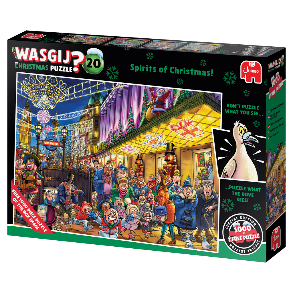 Box, turned left: Wasgij Christmas 20: Spirits of Christmas! – 1000 Piece Jigsaw Puzzle (Wasgij)
