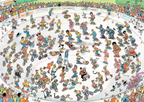 Artwork: Riding the Skate Bowl by Jan Van Haasteren – 1000 Piece Jigsaw Puzzle (Jan van Haasteren)