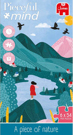 Pieceful Mind: A Piece of Nature - 6-in-1 Mindfulness Jigsaw Puzzle Set (Jumbo)