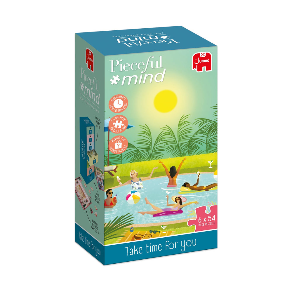 Box, turned right: Pieceful Mind: Take Time for You - 6-in-1 Mindfulness Jigsaw Puzzle Set (Jumbo)