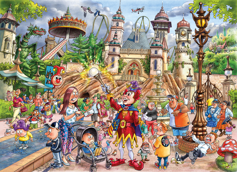 Artwork: Wasgij? Mystery "Efteling - World of Wonders!" - 1000 Piece Jigsaw Puzzle (Wasgij)