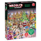 Box, turned right: Wasgij Advent Calendar 2025: Reindeer Rumpus! – 24 x 54 Piece Jigsaw Puzzles (Wasgij)