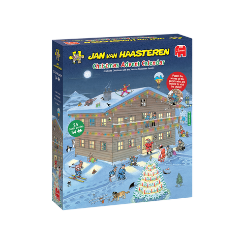Box, turned right: 2025 Advent Calendar by Jan Van Haasteren – 24 x 54 Piece Jigsaw Puzzles (Jan van Haasteren)