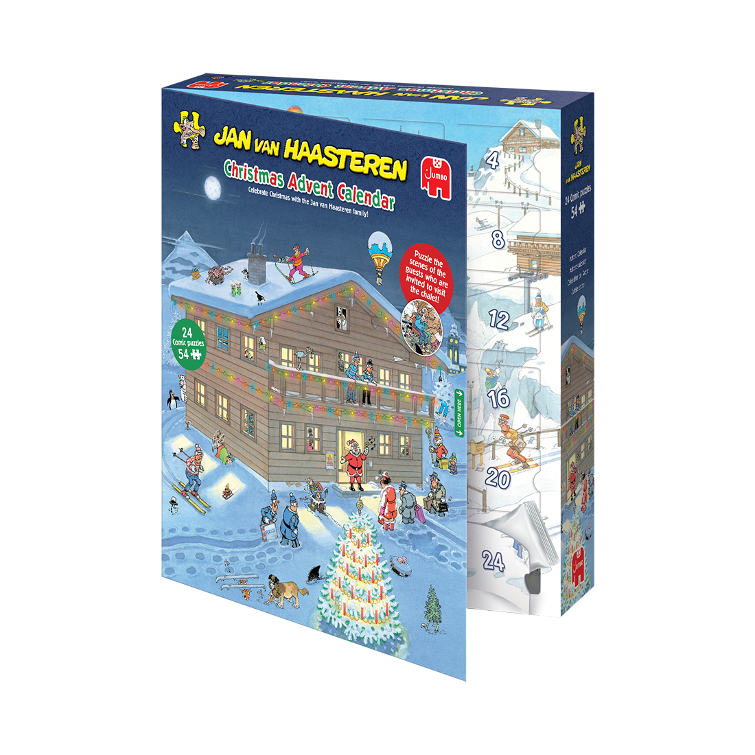 Box open: 2025 Advent Calendar by Jan Van Haasteren – 24 x 54 Piece Jigsaw Puzzles (Jan van Haasteren)