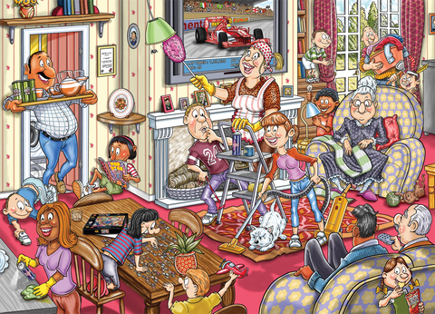 Artwork: Wasgij Retro Mystery 10 - Spring Has Sprung! - 1000 Piece Jigsaw Puzzle (Jumbo)