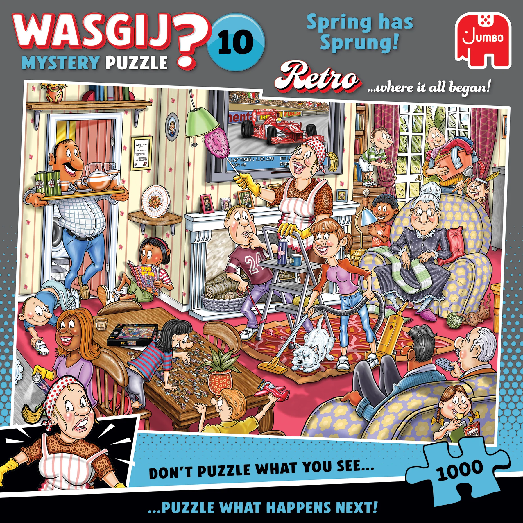 ** Pre-Order ** Wasgij Retro Mystery 10 - Spring Has Sprung! - 1000 Piece Jigsaw Puzzle (Jumbo)