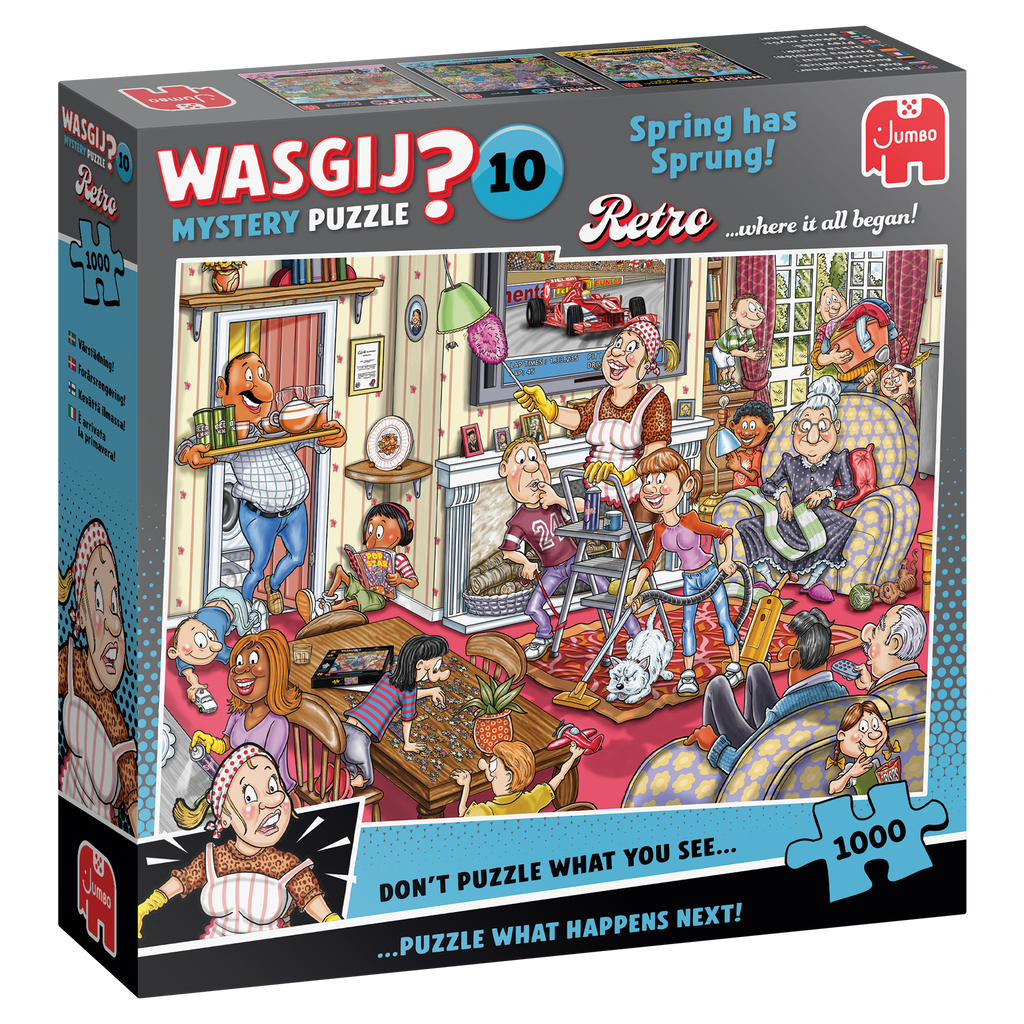Box, turned right: Wasgij Retro Mystery 10 - Spring Has Sprung! - 1000 Piece Jigsaw Puzzle (Jumbo)