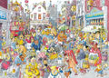Artwork: Wasgij Retro Destiny 10 - High Street Hassle! - 1000 Piece Jigsaw Puzzle (Jumbo)