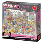Box, turned left: Wasgij Retro Destiny 10 - High Street Hassle! - 1000 Piece Jigsaw Puzzle (Jumbo)