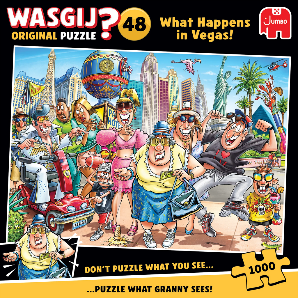 ** Pre-Order ** Wasgij Original 48 - What Happens in Vegas! - 1000 Piece Jigsaw Puzzle (Jumbo)