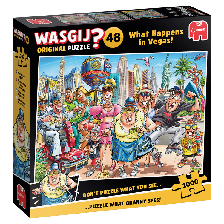** Pre-Order ** Wasgij Original 48 - What Happens in Vegas! - 1000 Piece Jigsaw Puzzle (Jumbo)