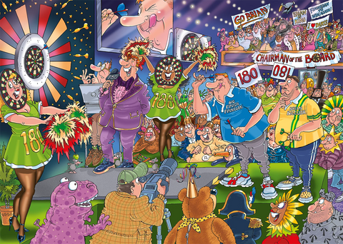 Artwork: Wasgij Mystery 30 - Bullseye! - 1000 Piece Jigsaw Puzzle (Wasgij)