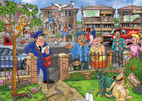 Artwork: Wasgij Destiny 31 - Home Delivery! - 1000 Piece Jigsaw Puzzle (Wasgij)