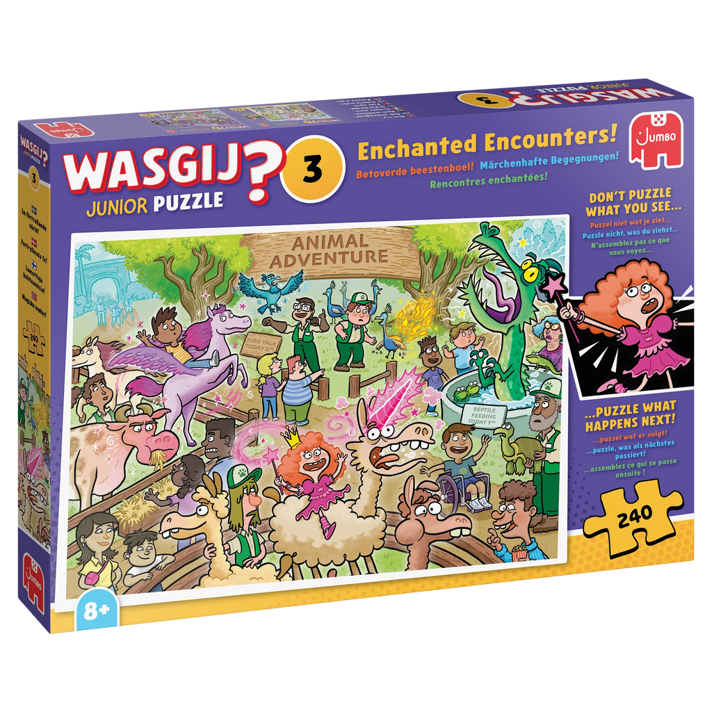 ** Pre-Order ** Wasgij Junior 3 - Enchanted Encounters - 240 Piece Jigsaw Puzzle (Jumbo)