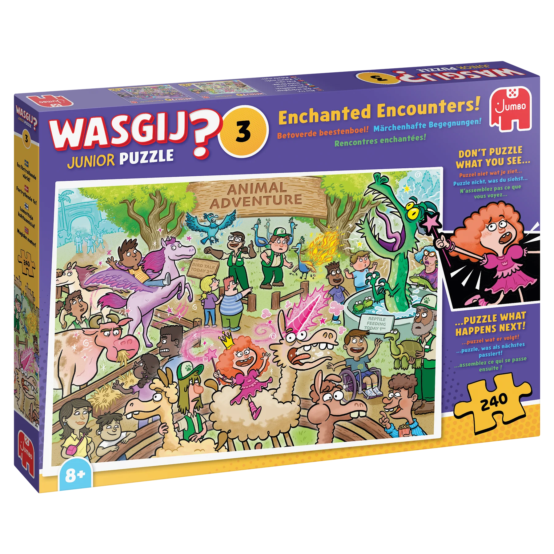 ** Pre-Order ** Wasgij Junior 3 - Enchanted Encounters - 240 Piece Jigsaw Puzzle (Jumbo)