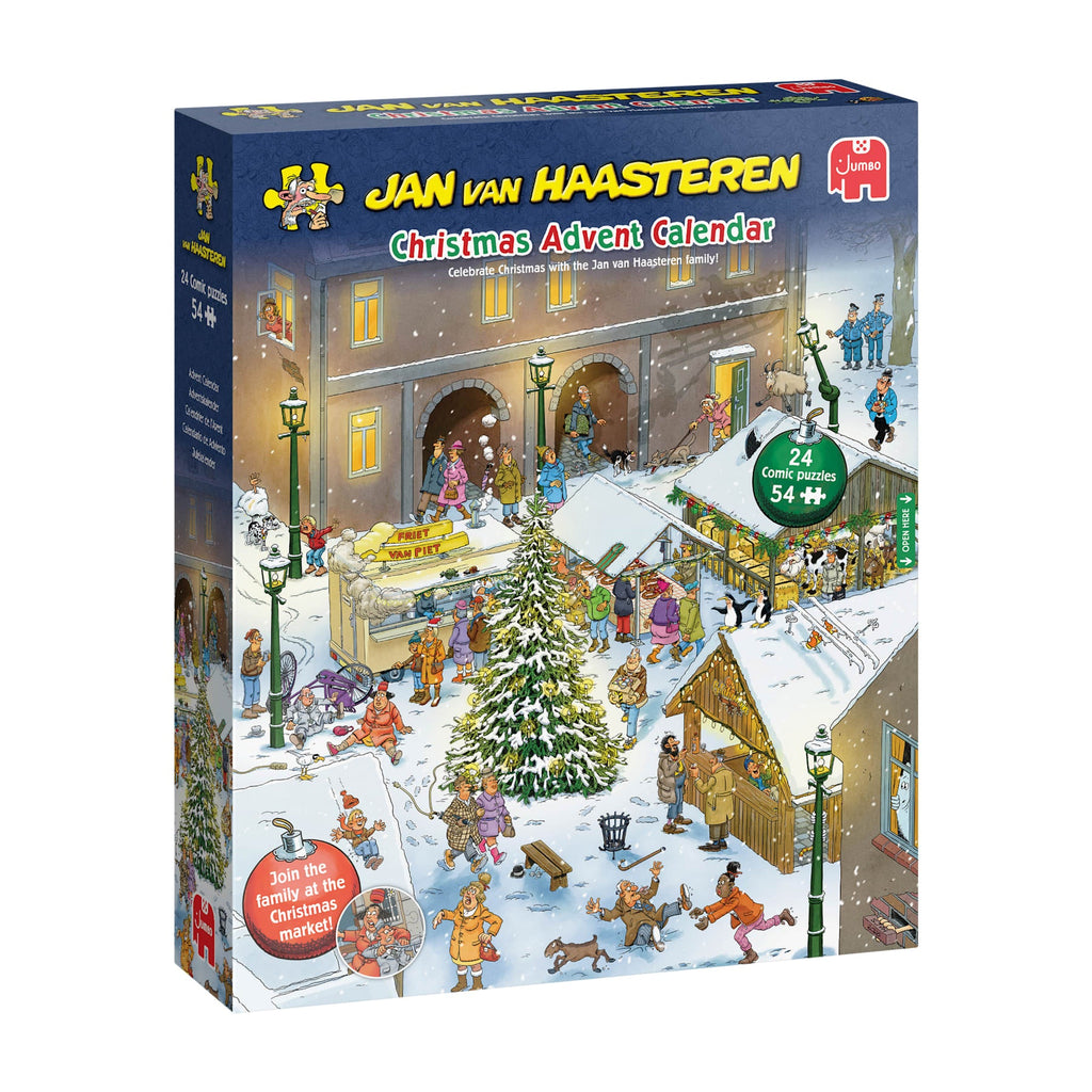 Box, turned right: Jan van Haasteren Advent Calendar 2026 - Jigsaw Puzzle Advent Calendar (Jan van Haasteren)