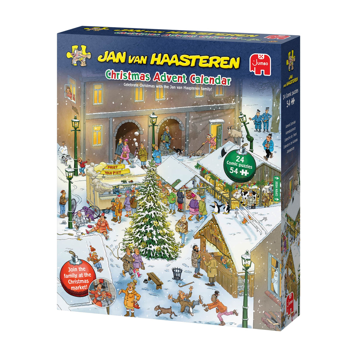 Box, turned left: Jan van Haasteren Advent Calendar 2026 - Jigsaw Puzzle Advent Calendar (Jan van Haasteren)