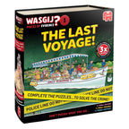 Wasgij Pieces of Evidence 1: The Last Voyage puzzle box, left-angle view