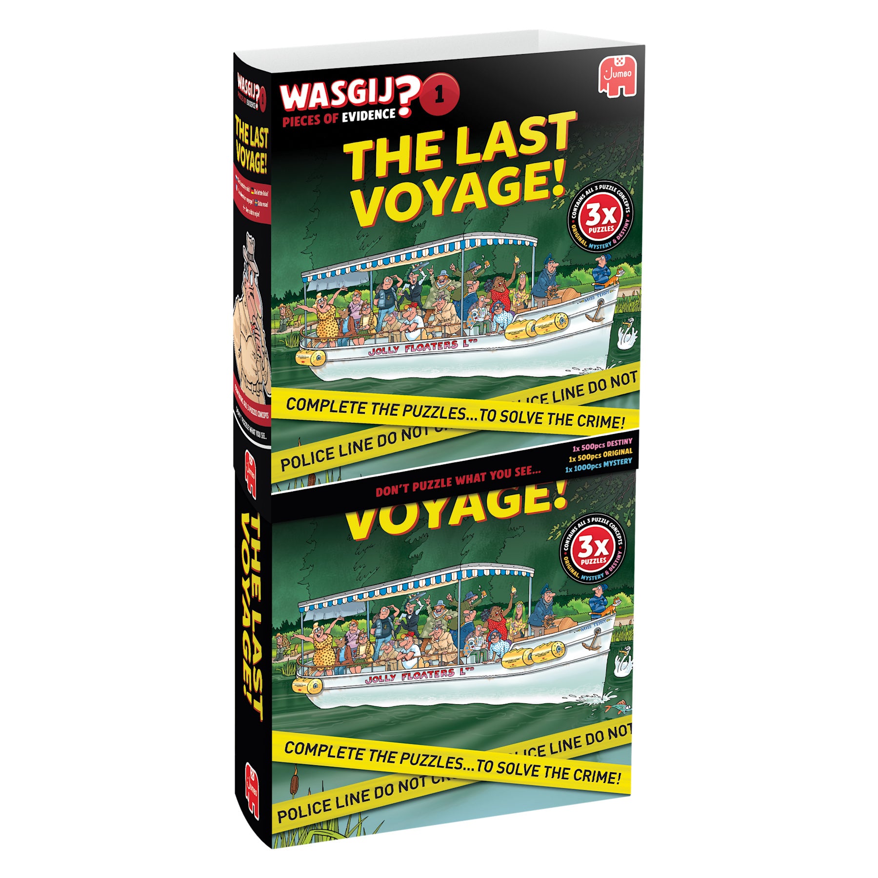 Wasgij Pieces of Evidence 1: The Last Voyage three-puzzle mystery set