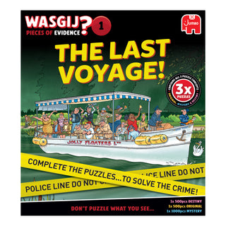 ** Pre-Order ** Wasgij Pieces of Evidence 1: The Last Voyage! - 2x500 & 1x1000 Piece Jigsaw Puzzle Set (Jumbo)