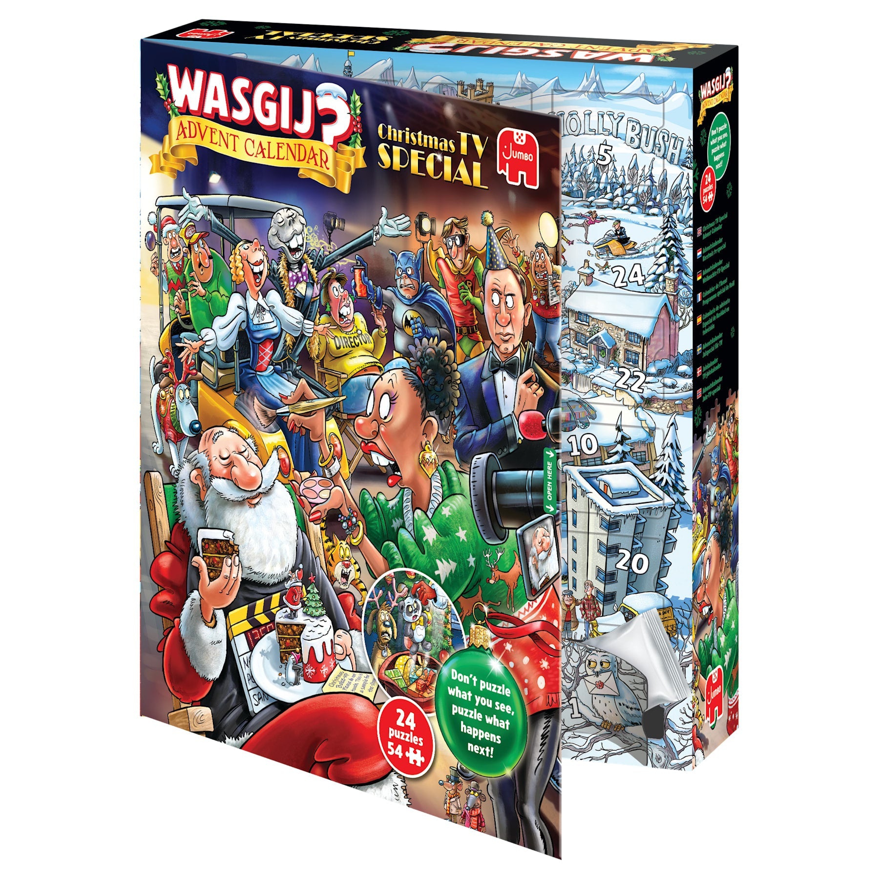Pre-order: Wasgij Advent Calendar 2026: Christmas TV Special – 24 x 54 Piece Jigsaw Puzzles (Wasgij)