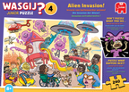 Box, straight on: Junior 4 Alien Invasion! - 240 Piece Jigsaw Puzzle (Wasgij)