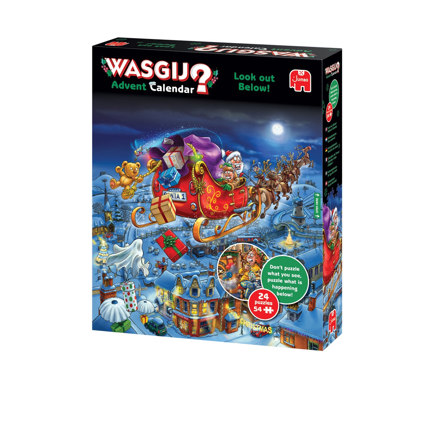 Wasgij Advent Calendar - Look out Below! - 24 x 54 Piece Jigsaw Puzzles