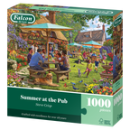 Box, turned left: Summer at the Pub – 1000 Piece Jigsaw Puzzle (Falcon)