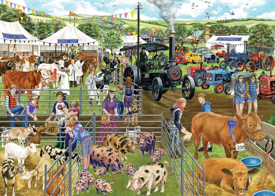 County Show – 500 XL Piece Jigsaw Puzzle (Falcon) – Puzzles Galore