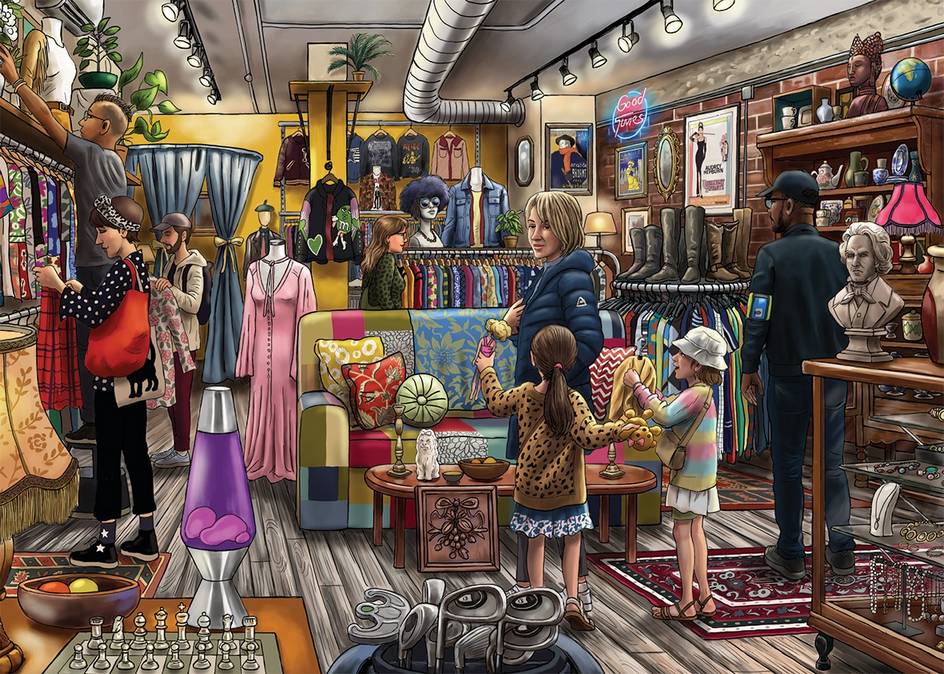 Vintage Treasures – 500 XL Piece Jigsaw Puzzle (Falcon)