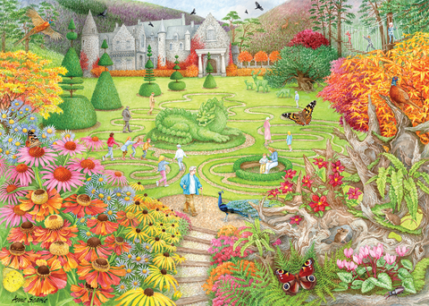 Artwork: Garden Trails by Anne Searle - 1000 Piece Jigsaw Puzzle (Falcon de luxe)