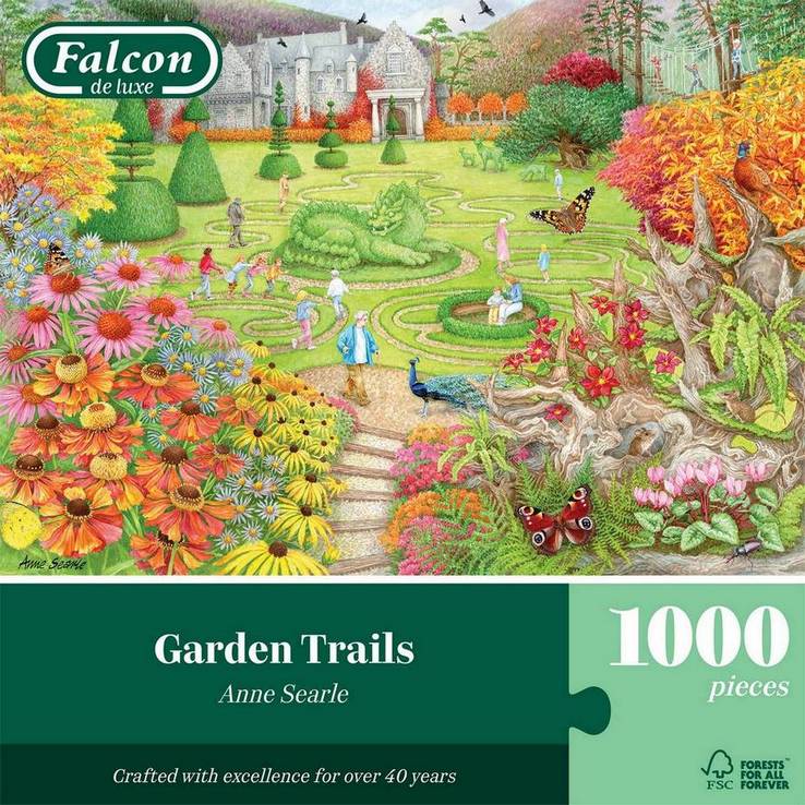 Garden Trails by Anne Searle - 1000 Piece Jigsaw Puzzle (Falcon de luxe)