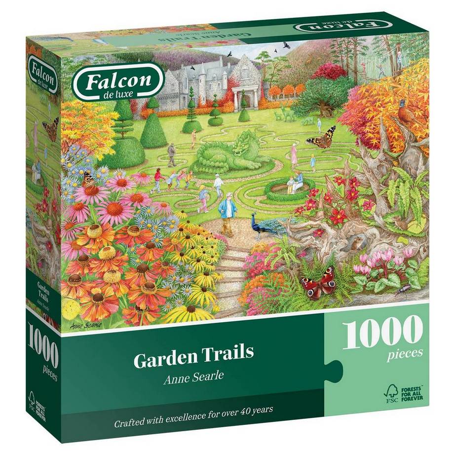 Garden Trails by Anne Searle - 1000 Piece Jigsaw Puzzle (Falcon de luxe)