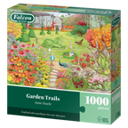 Box, turned left: Garden Trails by Anne Searle - 1000 Piece Jigsaw Puzzle (Falcon de luxe)