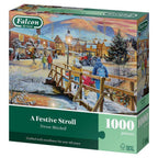 A Festive Stroll by Trevor Mitchell - 1000 Piece Jigsaw Puzzle (Falcon de luxe)