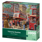 Box, turned left: Victoria Station – 1000 Piece Jigsaw Puzzle (Falcon de luxe)
