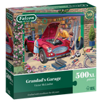 Grandad’s Garage by Victor McLindon - 500 XL Piece Jigsaw Puzzle (Falcon de luxe)