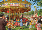 The Carousel by Daniel Rodgers - 1000 Piece Jigsaw Puzzle (Falcon de luxe)