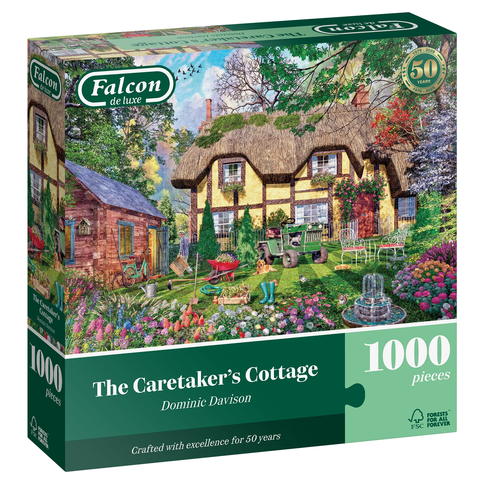 The Caretaker’s Cottage by Dominic Davison - 1000 Piece Jigsaw Puzzle (Falcon de luxe)