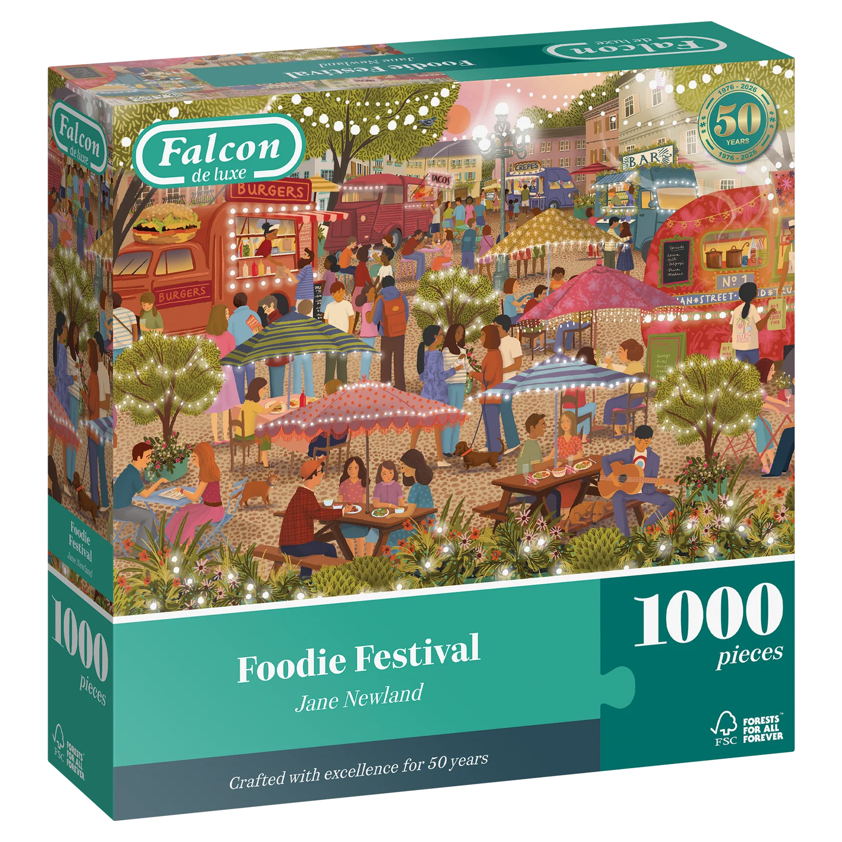 Foodie Festival by Jane Newland - 1000 Piece Jigsaw Puzzle (Falcon de luxe)