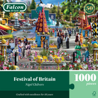 Box, straight on: Festival of Britain April - 1000 Piece Jigsaw Puzzle (Falcon de luxe)