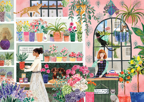 Artwork: The Flower Studio: 1000 Piece Jigsaw Puzzle (Falcon de luxe)