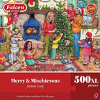 Merry & Mischievous by Debbie Cook - 500XL Piece Jigsaw Puzzle (Falcon de Luxe)